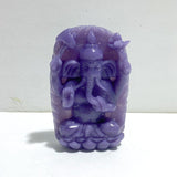 Unique Purple Jade Ganesha Carving - Wholesale Crystals