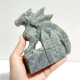 Unique Purple Labradorite Flying Dragon Carving - Wholesale Crystals