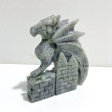 Unique Purple Labradorite Flying Dragon Carving - Wholesale Crystals