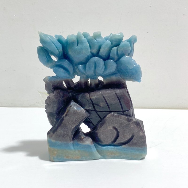 Unique Trolleite Bird&Flower Carving - Wholesale Crystals