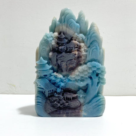 Unique Trolleite Landscape Pavilion Carving 1 - Wholesale Crystals