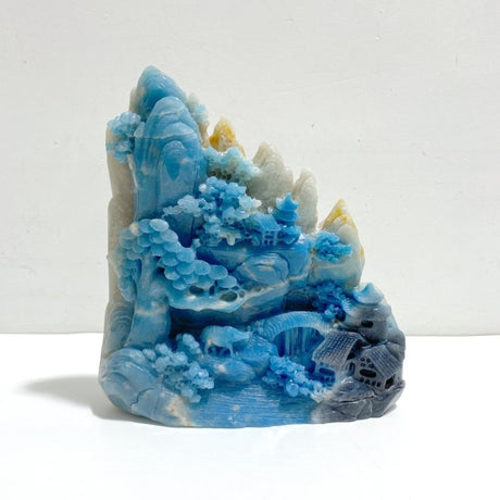 Unique Trolleite Landscape Pavilion Carving 2 - Wholesale Crystals