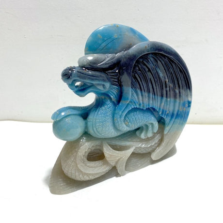 Unique Trolleite Stone Flying Dragon Carving 11 - Wholesale Crystals