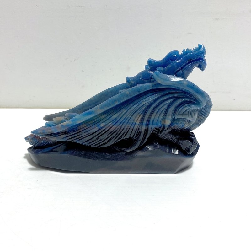 Unique Trolleite Stone Flying Dragon Carving 12 - Wholesale Crystals