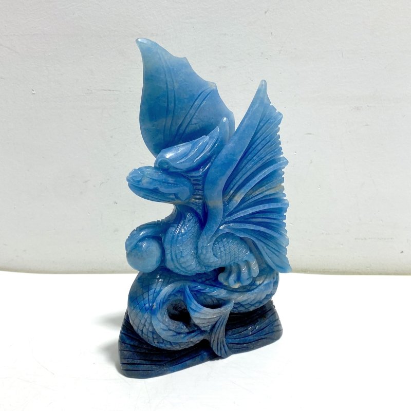 Unique Trolleite Stone Flying Dragon Carving 3 - Wholesale Crystals