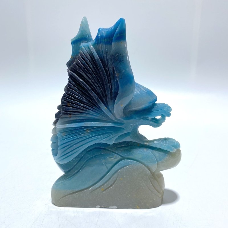 Unique Trolleite Stone Flying Dragon Carving - Wholesale Crystals