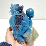 Unique Trolleite Stone Flying Dragon Carving 5 - Wholesale Crystals