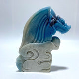 Unique Trolleite Stone Flying Dragon Carving 6 - Wholesale Crystals