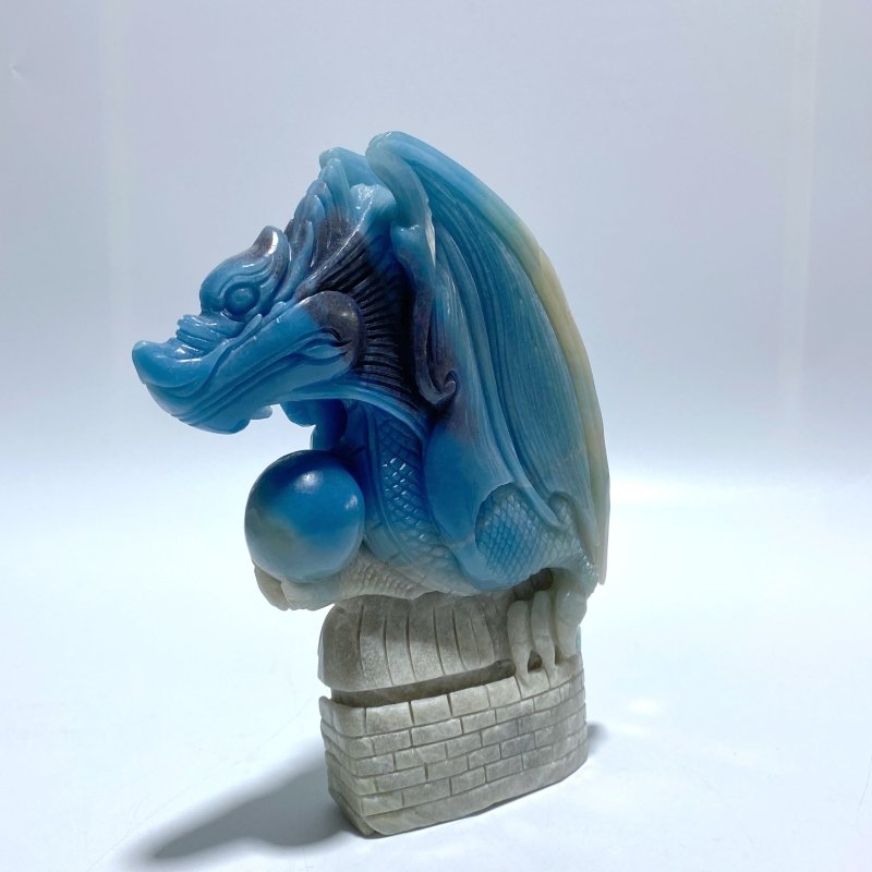 Unique Trolleite Stone Flying Dragon Carving 6 - Wholesale Crystals