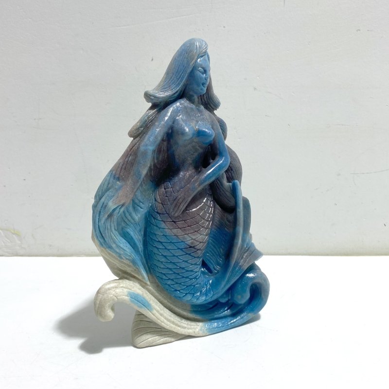 Unique Trolleite Stone Mermaid Carving - Wholesale Crystals