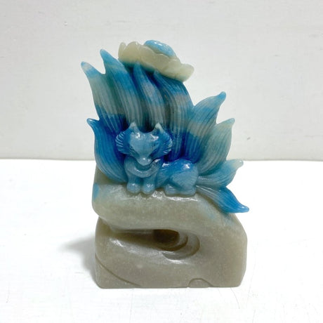 Unique Trolleite Stone Nine - tailed Fox Carving - Wholesale Crystals