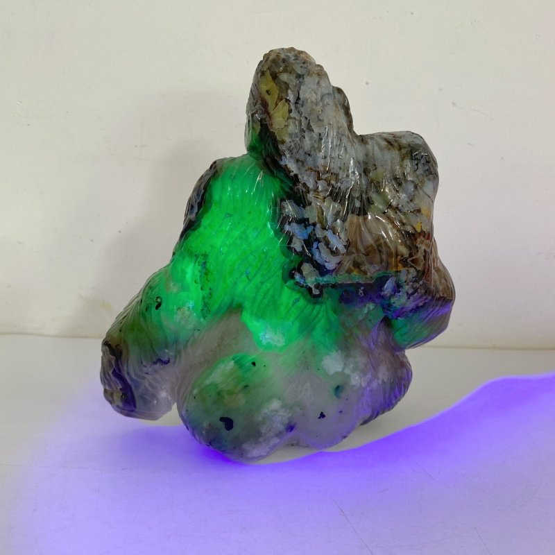 Unique Volcano Agate King Kong Ape Carving 6 -Wholesale Crystals