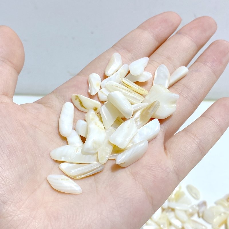 White Mother of Pearl Mop Shell Gravel Chips Wholesale -Wholesale Crystals