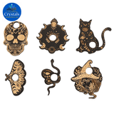 Wooden Crystal Stands (6pcs a set) 5 - Wholesale Crystals