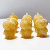 Yellow Calcite Halloween Baby Pumpkin Carving Wholesale - Wholesale Crystals