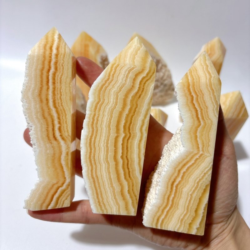 Yellow Calcite Tower Point Wholesale -Wholesale Crystals