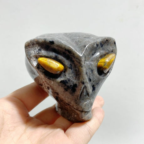 Yooperlite Alien Carving Wholesale (UV - Reactive) - Wholesale Crystals