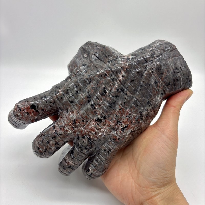 Yooperlite Stone Witchcore Demon Hand Carving -Wholesale Crystals