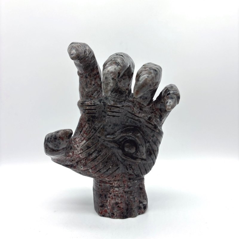 Yooperlite Stone Witchcore Demon Hand Carving -Wholesale Crystals