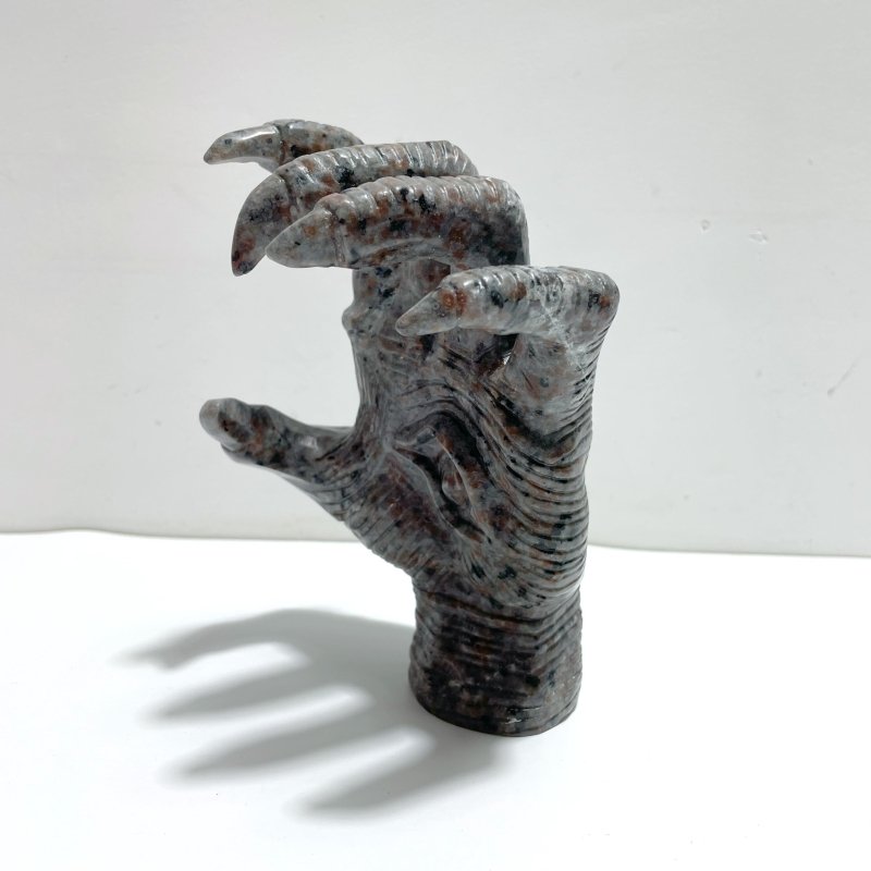 Yooperlite Stone Witchcore Demon Hand Carving - Wholesale Crystals
