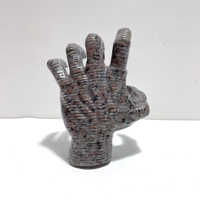 Yooperlite Stone Witchcore Demon Hand Carving - Wholesale Crystals