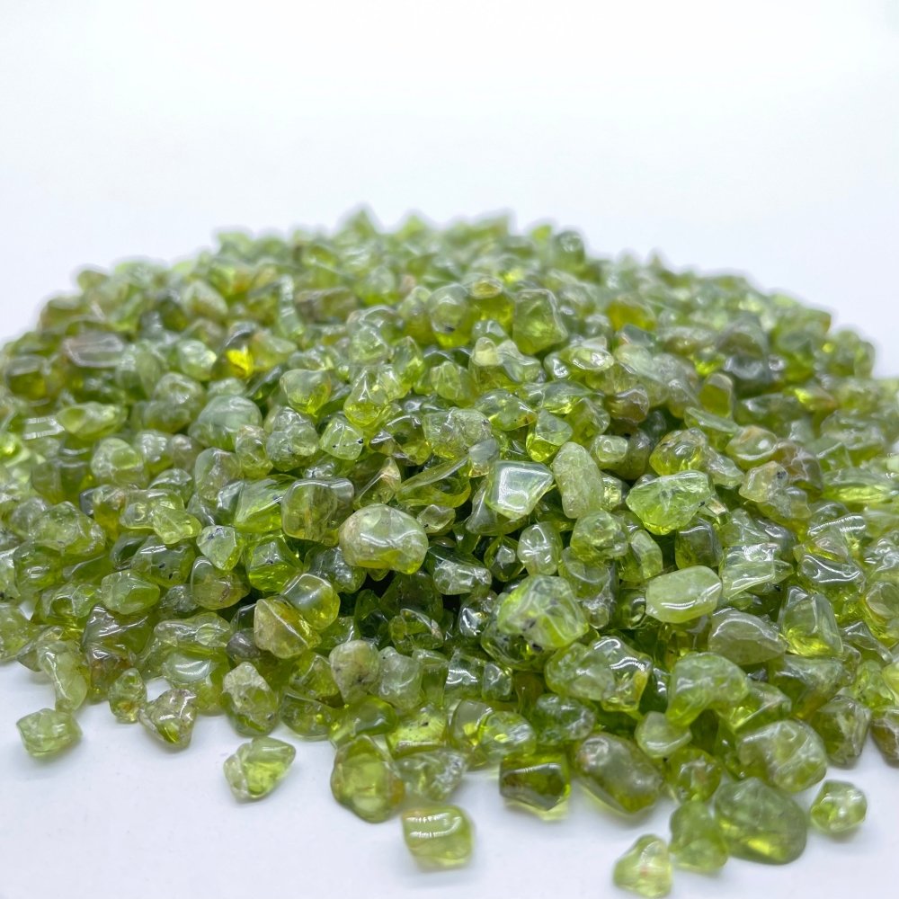 0.1in(3mm) High quality Peridot Gravel Chips Wholesale -Wholesale Crystals