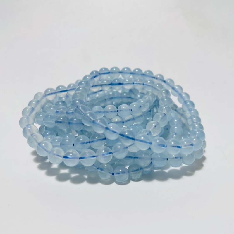 0.24in(6mm) Clear Aquamarine Bracelet Wholesale -Wholesale Crystals