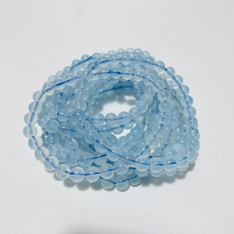 0.24in(6mm) Clear Aquamarine Bracelet Wholesale -Wholesale Crystals