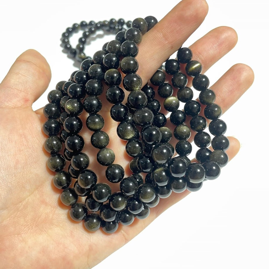 Golden Obsidian Gemstone Bracelet – Peacefful Intentions