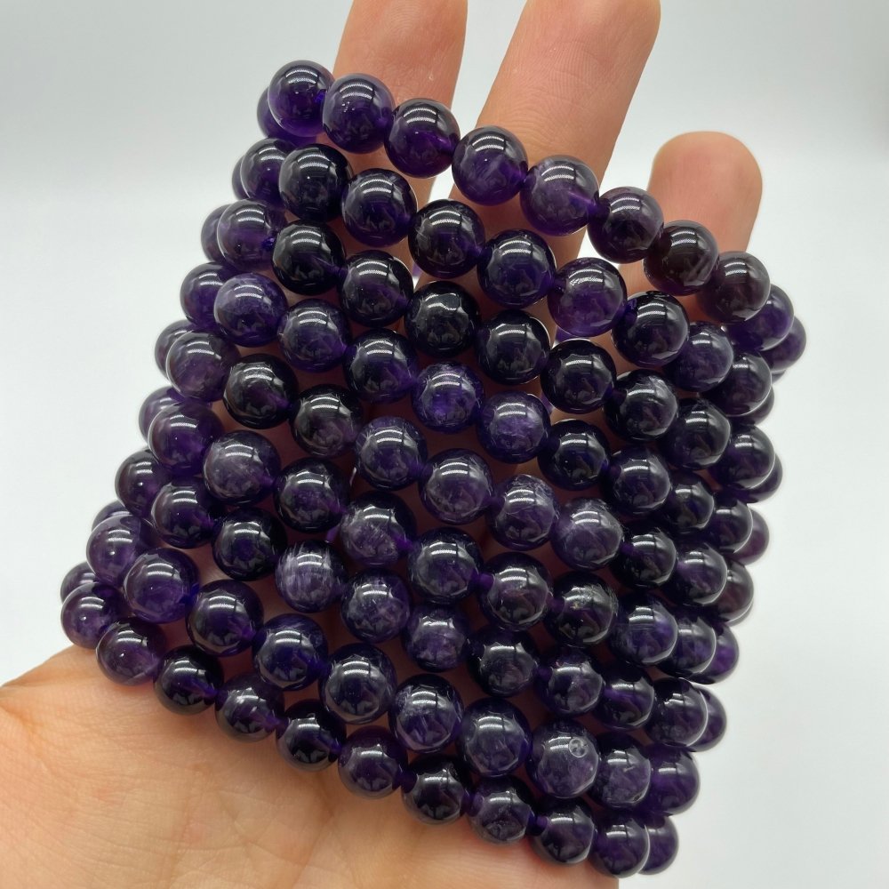 0.3in(8mm) Amethyst Bracelet Wholesale -Wholesale Crystals