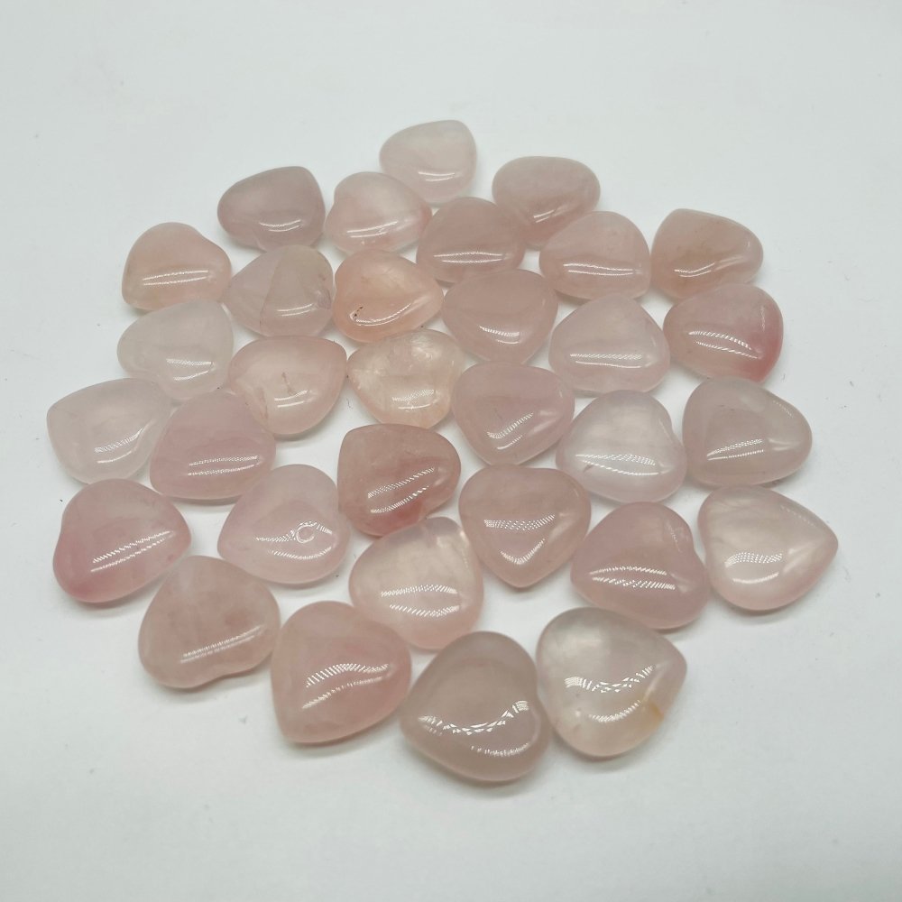 0.6in Mini Rose Quartz Heart DIY Pendant Wholesale -Wholesale Crystals