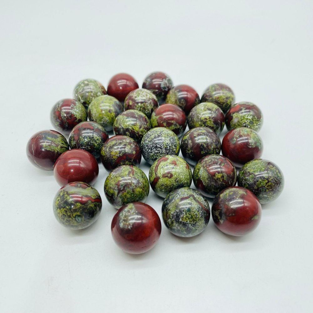 0.78in(2cm) Dragon Blood Stone Sphere Ball Wholesale -Wholesale Crystals