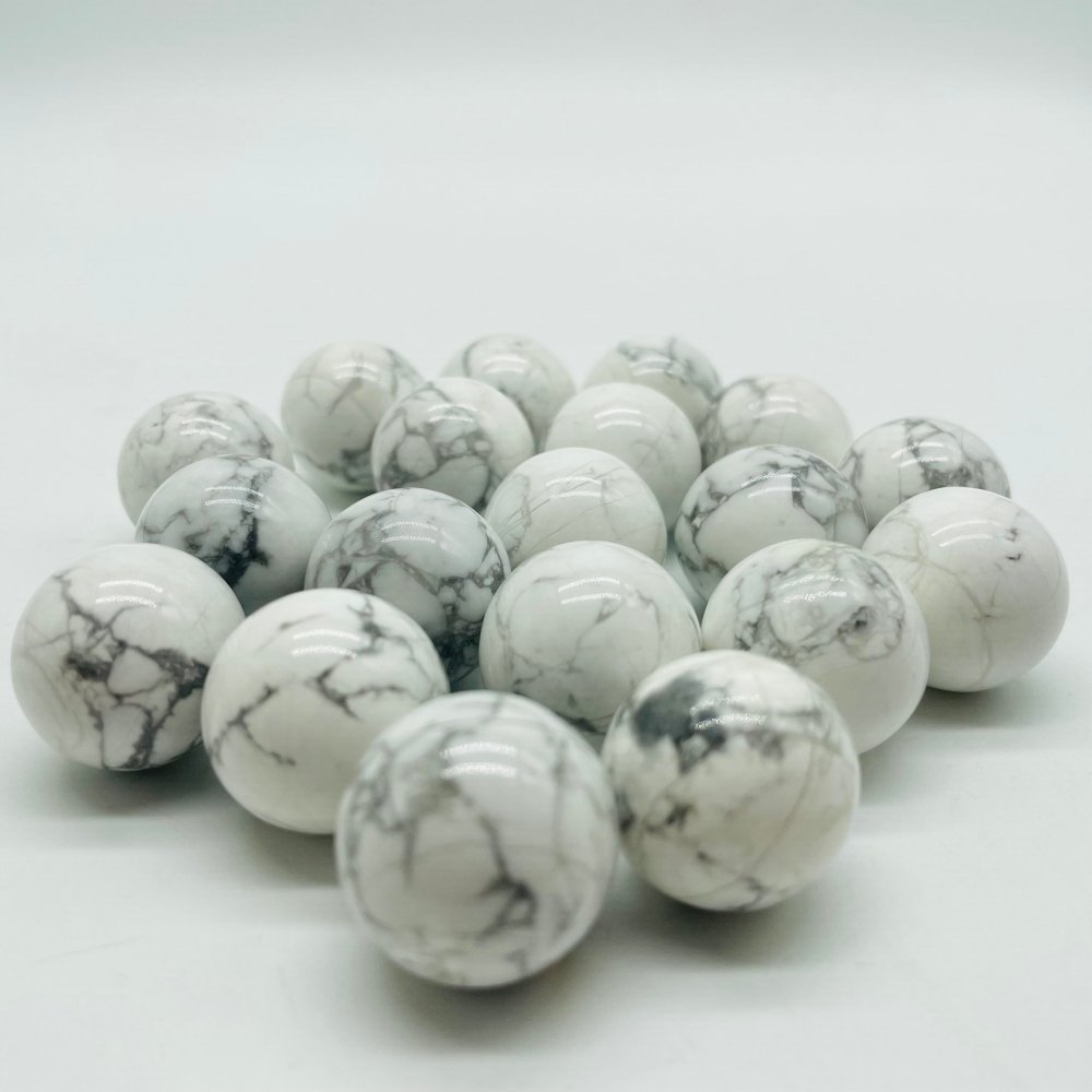 0.78in(2cm) Howlite Sphere Ball Wholesale -Wholesale Crystals