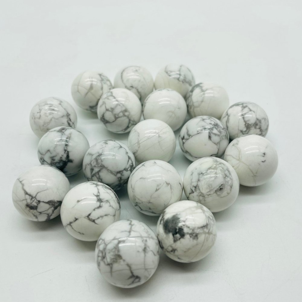 0.78in(2cm) Howlite Sphere Ball Wholesale -Wholesale Crystals