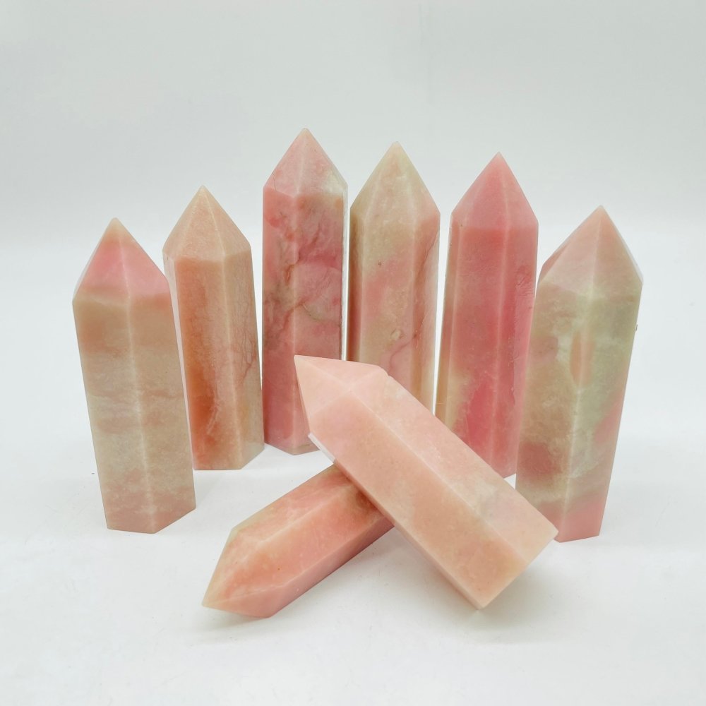 Pink Opal Angel-skin Opal Tower Points Wholesale -Wholesale Crystals