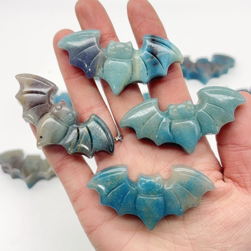 10 Pieces Beautiful Trolleite Stone Bat Crystal Carving -Wholesale Crystals