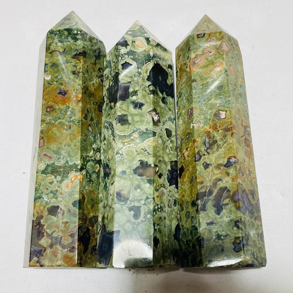 10 Pieces Large Rain Forest Jasper Tower Closeout -Wholesale Crystals