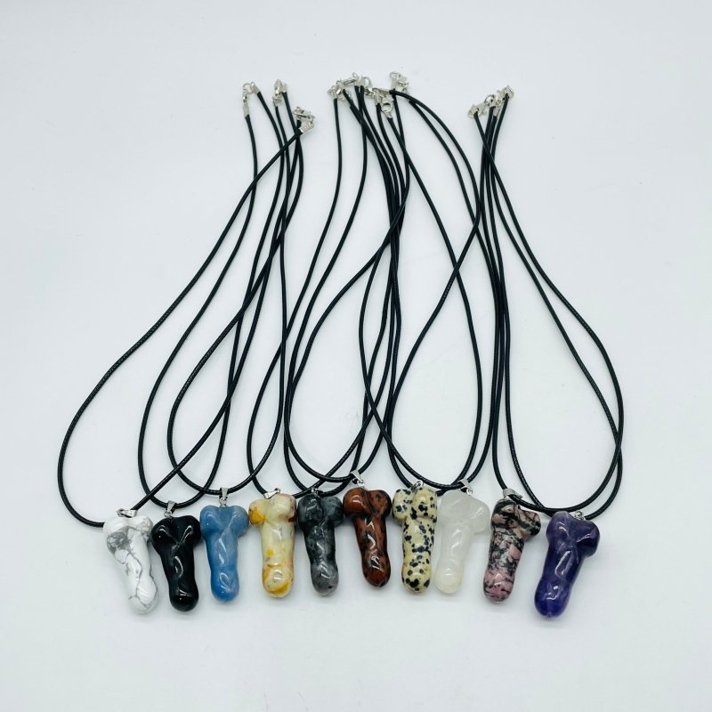 10 Types Crystal Penis Phallus Pendant Necklace Wholesale -Wholesale Crystals