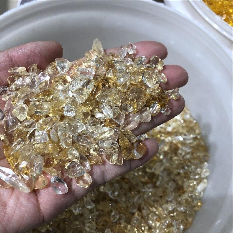 Natural Brazil Citrine Gravel Chips -Wholesale Crystals