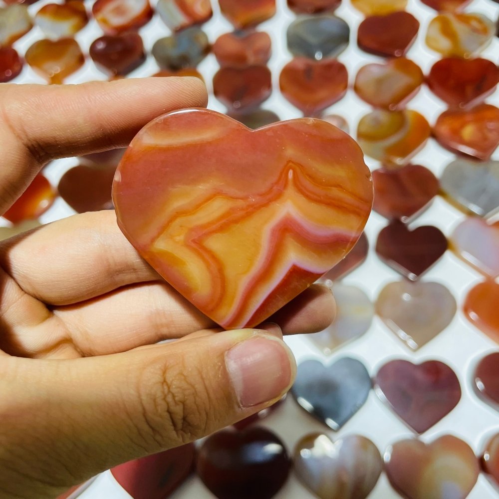 108 Pieces Carnelian Heart Clearance -Wholesale Crystals
