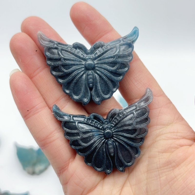 11 Pieces Trolleite Stone Butterfly Carving -Wholesale Crystals