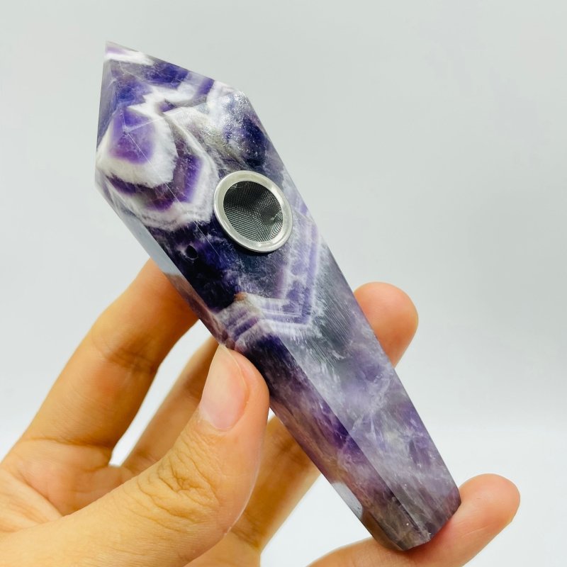 11 Types Side Hole Crystal Pipes Sodalite Apatite Rose Quartz Wholesale -Wholesale Crystals