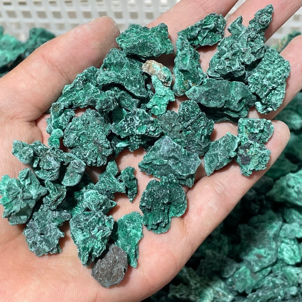 11lbs Natural Small Raw Malachite High Quality -Wholesale Crystals