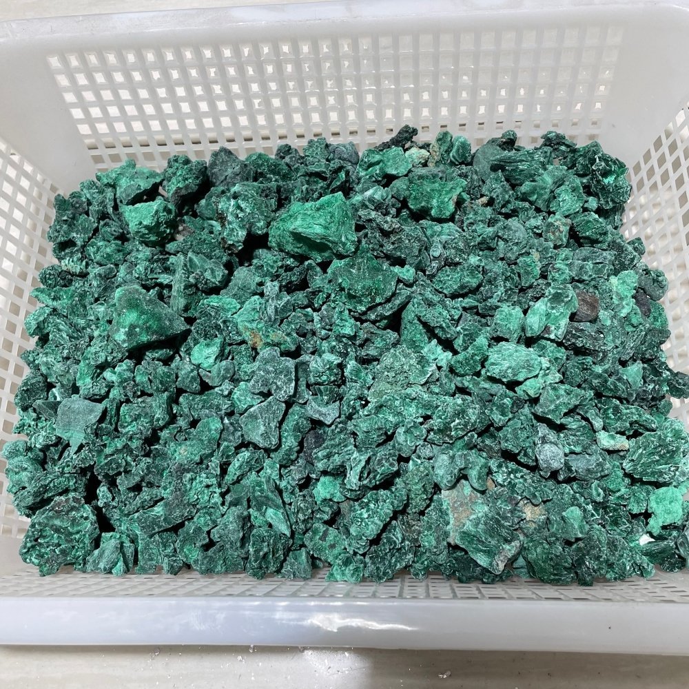 11lbs Natural Small Raw Malachite High Quality -Wholesale Crystals