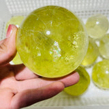 12 Pieces Citrine Crystal With Rainbow Spheres -Wholesale Crystals
