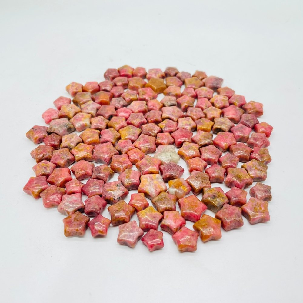121 Pieces Mini Rhodonite Star DIY Pendant -Wholesale Crystals