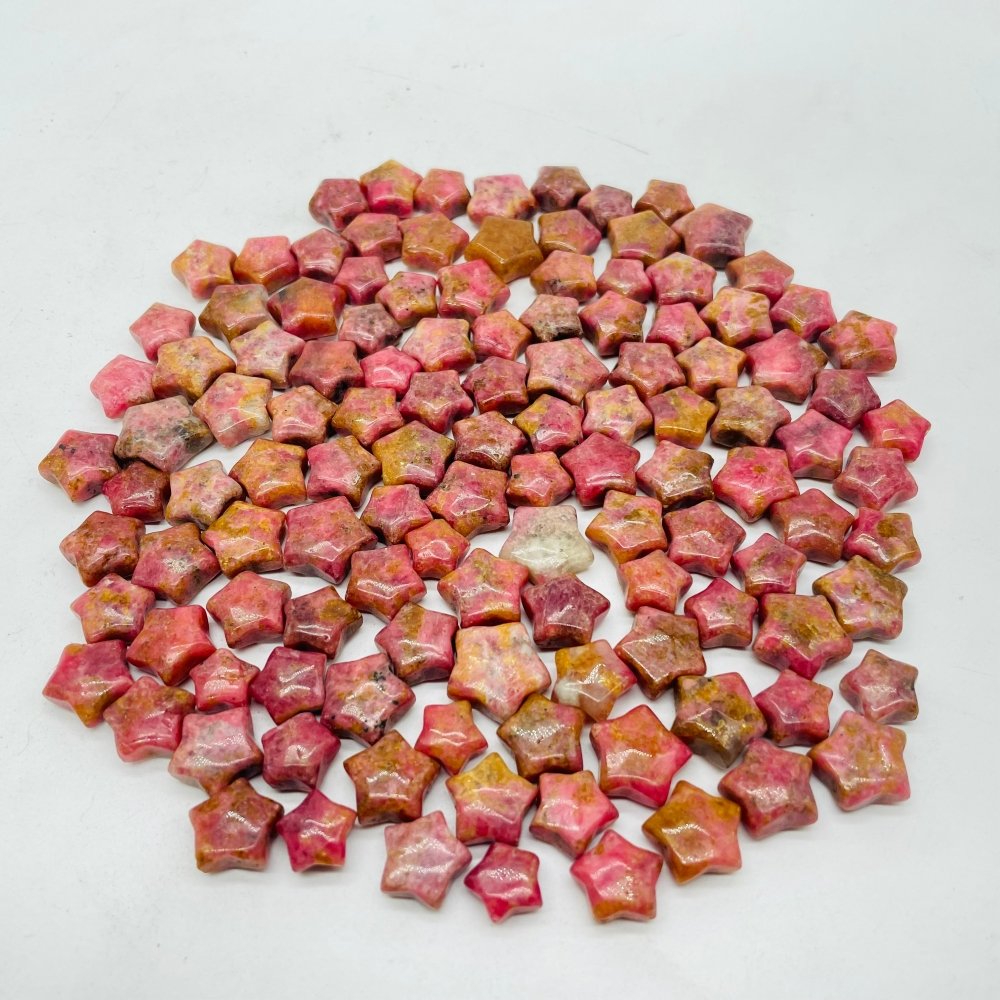 121 Pieces Mini Rhodonite Star DIY Pendant -Wholesale Crystals