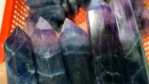 Blue Purple Fluorite Tower Wholesale -Wholesale Crystals
