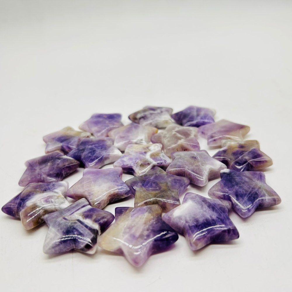 1.2in(30mm) Chevron Amethyst Star Wholesale -Wholesale Crystals