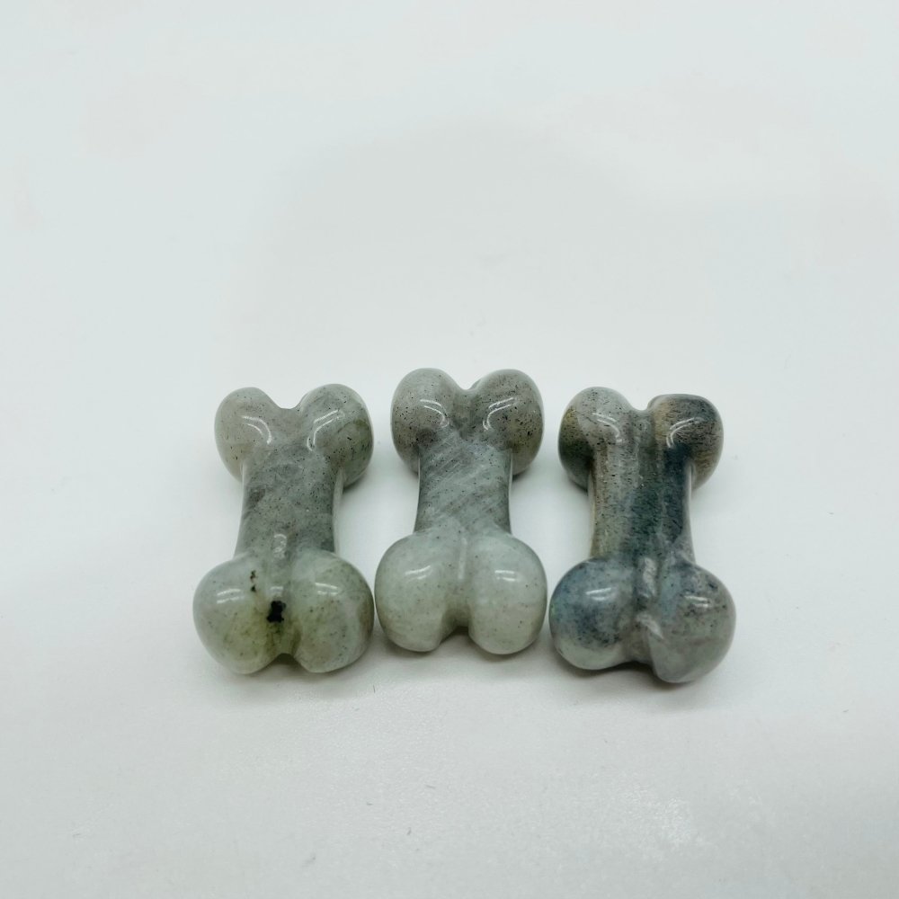 13 Types Mini Dog Bone Wholesale labradorite Lepidolite Ocean Jasper -Wholesale Crystals